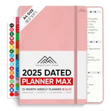 Dated, 2025 Planner, 8.5" x 11" - The #1 Productivity Planner to Achieve Your 2025 Goals - Planner 2...