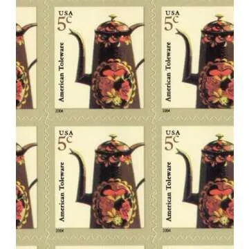 American Toleware (Sheet of 20) 5 Cent US Postage Stamps 2002 Scott 3756