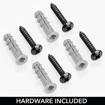 mDesign Metal Towel Shelves – Towel Rack for The Bathroom with 6 Compartments – Practical Bathroom Accessories for Both Large and Small Towels – Black