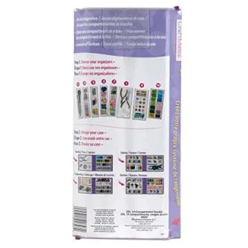 Craft Mates Bead Organizer with 14 Locking Compartments