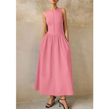 PRETTYGARDEN Women Maxi Dresses 2025 Stylish Beach Sundress