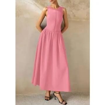 PRETTYGARDEN Women Maxi Dresses 2025 Stylish Beach Sundress