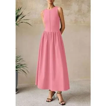 PRETTYGARDEN Women Maxi Dresses 2025 Stylish Beach Sundress