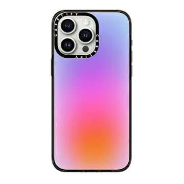CASETiFY Compact Case for iPhone 15 Pro Max [2X Military Grade Drop Tested / 4ft Drop Protection] - Color Cloud: A New Thing is On The Way - Clear Black