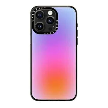 CASETiFY Compact Case for iPhone 15 Pro Max [2X Military Grade Drop Tested / 4ft Drop Protection] - Color Cloud: A New Thing is On The Way - Clear Black