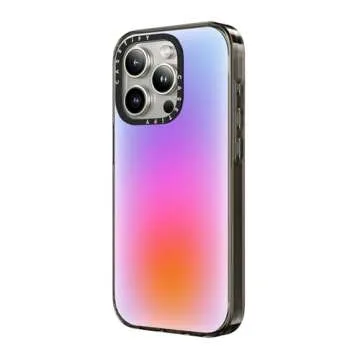 CASETiFY Compact Case for iPhone 15 Pro Max [2X Military Grade Drop Tested / 4ft Drop Protection] - Color Cloud: A New Thing is On The Way - Clear Black