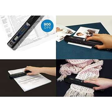 VuPoint Solutions PDS-ST415-VP Handheld Magic Wand Portable Scanner with Protective Carrying Case, 8...