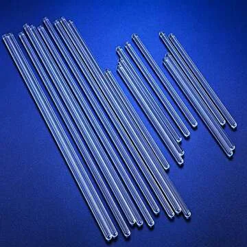 20 Glass Stirring Rods for Kitchen and Lab Use