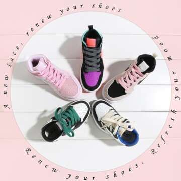 VSUDO 63" Flat Light Pink Shoe Laces for Sneakers, Light Pink Shoelace for Sneakers, Shoe String for Sneakers, Light Pink Replacements Sneaker Shoe Lace for Women or Men (1 Pair-Light Pink-160CM)