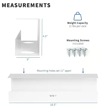 VIVO Under Desk Cable Management Trays | Smart Workspace Organization