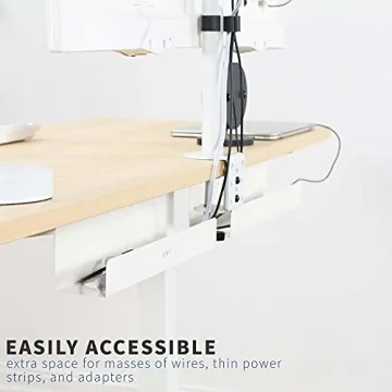 VIVO Under Desk Cable Management Trays | Smart Workspace Organization