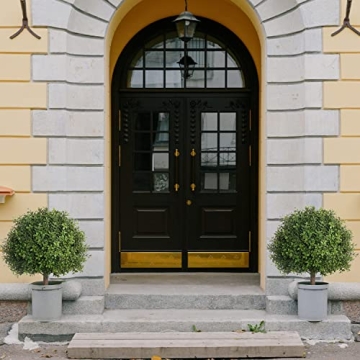 LUWENER 24.5" Faux Boxwood Topiary Ball Plant - 2 Pack