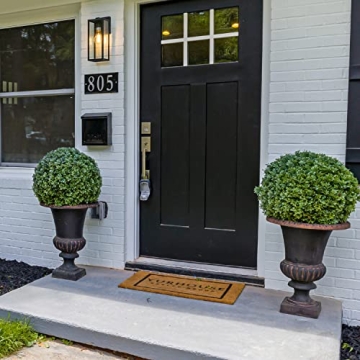 LUWENER 24.5" Faux Boxwood Topiary Ball Plant - 2 Pack