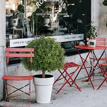 LUWENER 24.5" Faux Boxwood Topiary Ball Plant - 2 Pack