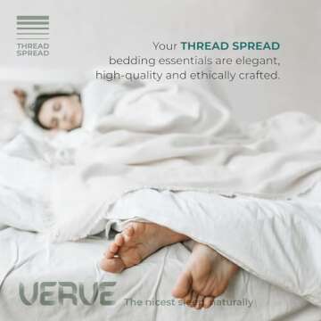 THREAD SPREAD 80% Cotton, 20% Viscose Derived from Bamboo Sheets Queen - 4 Piece Bamboo Sheets for Queen Size Bed, Silky Soft, Luxury Cooling Bedsheet Set, Fits Upto 18" Deep Pocket - Dark Grey