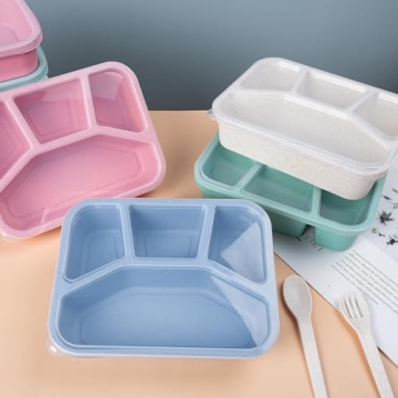 Lunchable Container - 4 Pack Bento Box for Kids and Adults