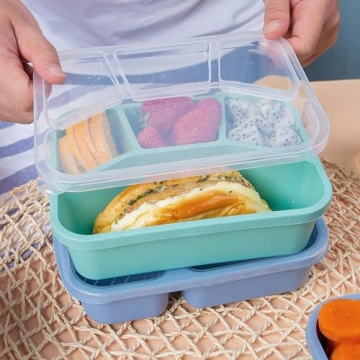 Lunchable Container - 4 Pack Bento Box for Kids and Adults