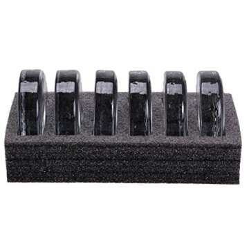 6 Pack - Large glass fermentation weights for wide mouth Mason jars. Preservation and Pickling. Dishwasher safe. Gift box included. Premium Presents brand