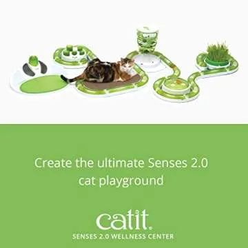 Catit Senses 2.0 Wellness Center Cat Toy - Interactive Multi-Purpose Relaxation Spot with Catnip Included