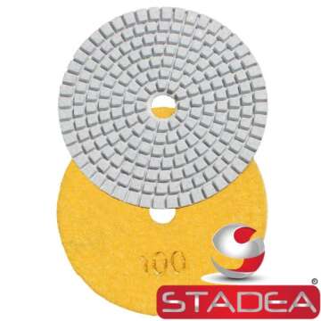 Diamond Polishing Pads 4" Wet/Dry Set of 11 Plus Backer Pad