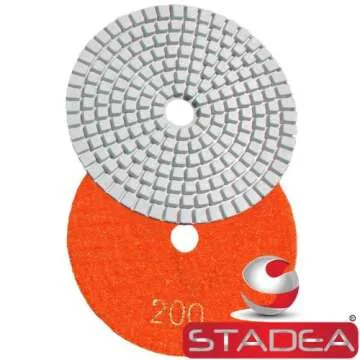 Diamond Polishing Pads 4" Wet/Dry Set of 11 Plus Backer Pad