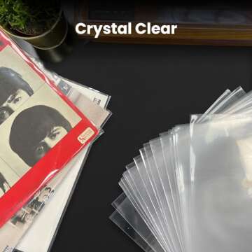 Premium 100 Vinyl Record Sleeves - 3Mil Thick Protection