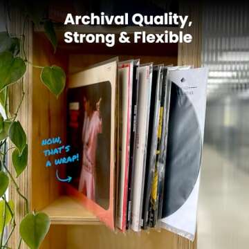 Premium 100 Vinyl Record Sleeves - 3Mil Thick Protection
