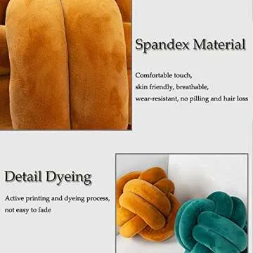 FPYWO Knot Ball Pillow Hot Pink Knot Pillow, Hot Pink Knot Pillow, Knot Throw Pillow, Handmade Plush Pillow Cushion for Bedroom, Sofa, Couch