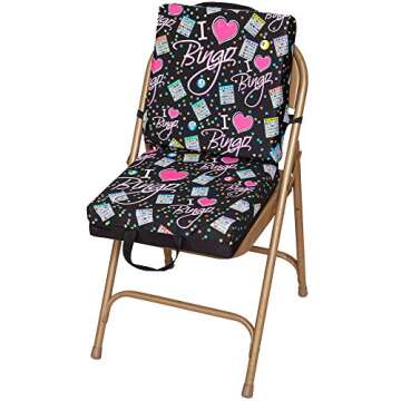 ABS Novelties I Love Bingo Black Pattern Double Cushion Black