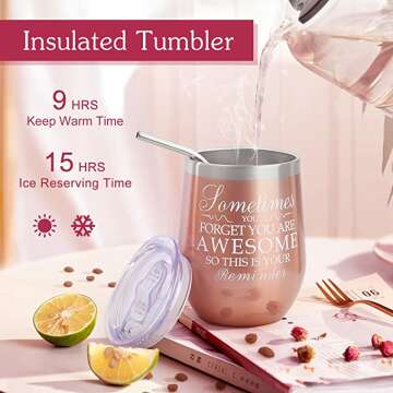 Stylish Tumbler Gift Set for Her - Great for Gifts