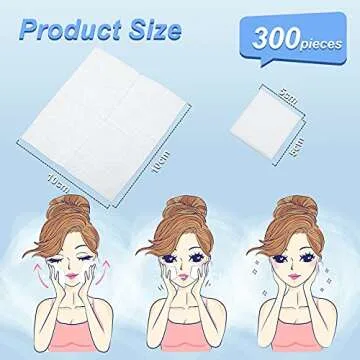 Maxcheck 300 Pcs 4x4 Disposable Esthetic Wipes 4 Ply Aesthetic Wipe Lint-free Esthetician Wipes Faci...