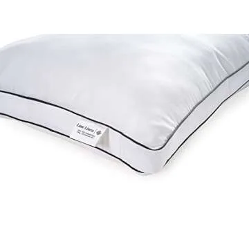 LANE LINEN Pillows Standard Size Set of 4 (20"x26") - Soft Gusseted Bed Pillow for Back, Stomach or Side Sleepers - Hotel Quality Down Alternative Standard Pillows Pack of 4 - White