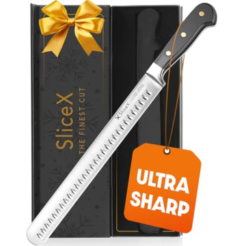 SliceX Brisket Knife Premium German Steel BBQ Gift