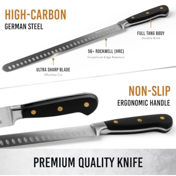 SliceX Brisket Knife Premium German Steel BBQ Gift