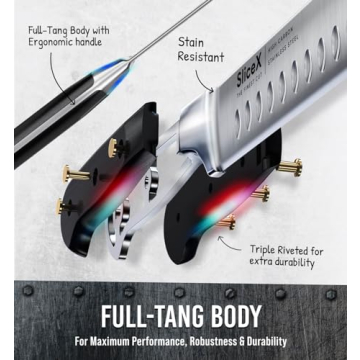 SliceX Brisket Knife Premium German Steel BBQ Gift