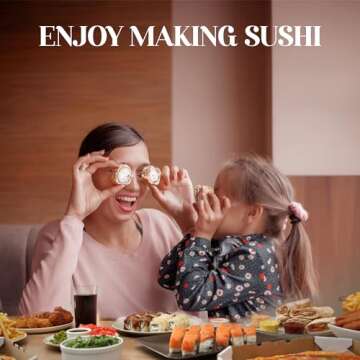 Sushi Making Kit For Beginners - 20 Pieces In 1 Sushi Kit, Sushi Bazooka, Chopsticks, Onigiri Mold, Rice Puddle, Bamboo Mats, Great For Sushi Lovers