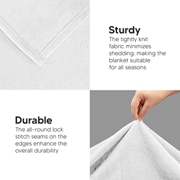 Utopia Bedding Fleece Blanket Twin Size Comfort Luxury Soft