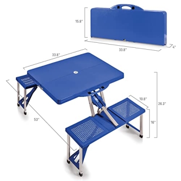 ONIVA Folding Picnic Table with Umbrella Hole - 36.2" x 18" x 5.5"