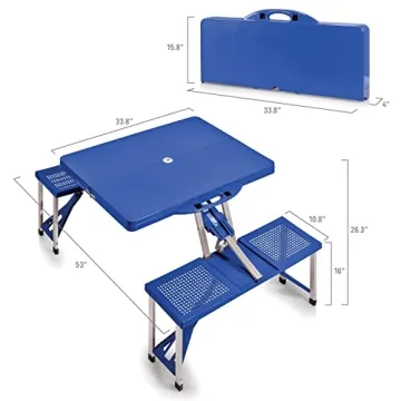 ONIVA Folding Picnic Table with Umbrella Hole - 36.2" x 18" x 5.5"