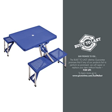 ONIVA Folding Picnic Table with Umbrella Hole - 36.2" x 18" x 5.5"