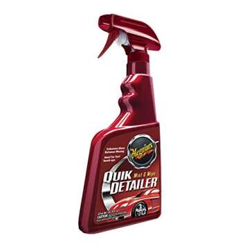 Meguiar's Quik Detailer Mist & Wipe - Easy to Use Car Spray Detailer Lifts Light Dust, Fingerprints,...