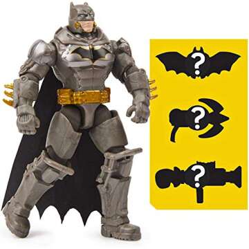 DC Batman 2020 Batman Heavy Armor Light Gray with Gold Belt 4-inch Action Figure by Spin Master