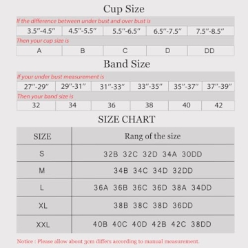 Women’s No Underwire Wireless Deep V Bra - Comfort