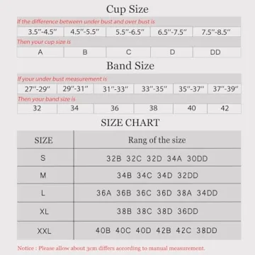 Women’s No Underwire Wireless Deep V Bra - Comfort