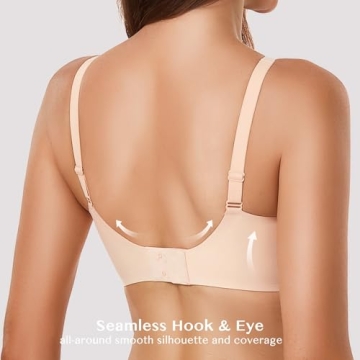 Women’s No Underwire Wireless Deep V Bra - Comfort