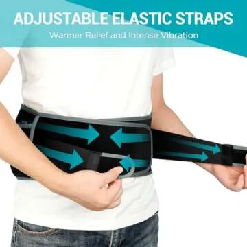 Cordless Heating Pad with Massager for Back Pain Relief