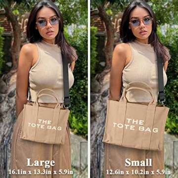 The Tote Bag for Women, Canvas Crossbody Bags for Women The Traveler Handbag