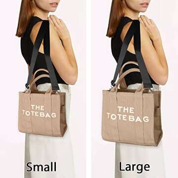 The Tote Bag for Women, Canvas Crossbody Bags for Women The Traveler Handbag