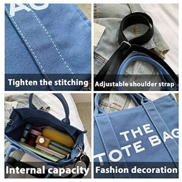 The Tote Bag for Women, Canvas Crossbody Bags for Women The Traveler Handbag