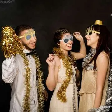 KatchOn Happy New Year Glasses 2025 Pack of 6 Stylish